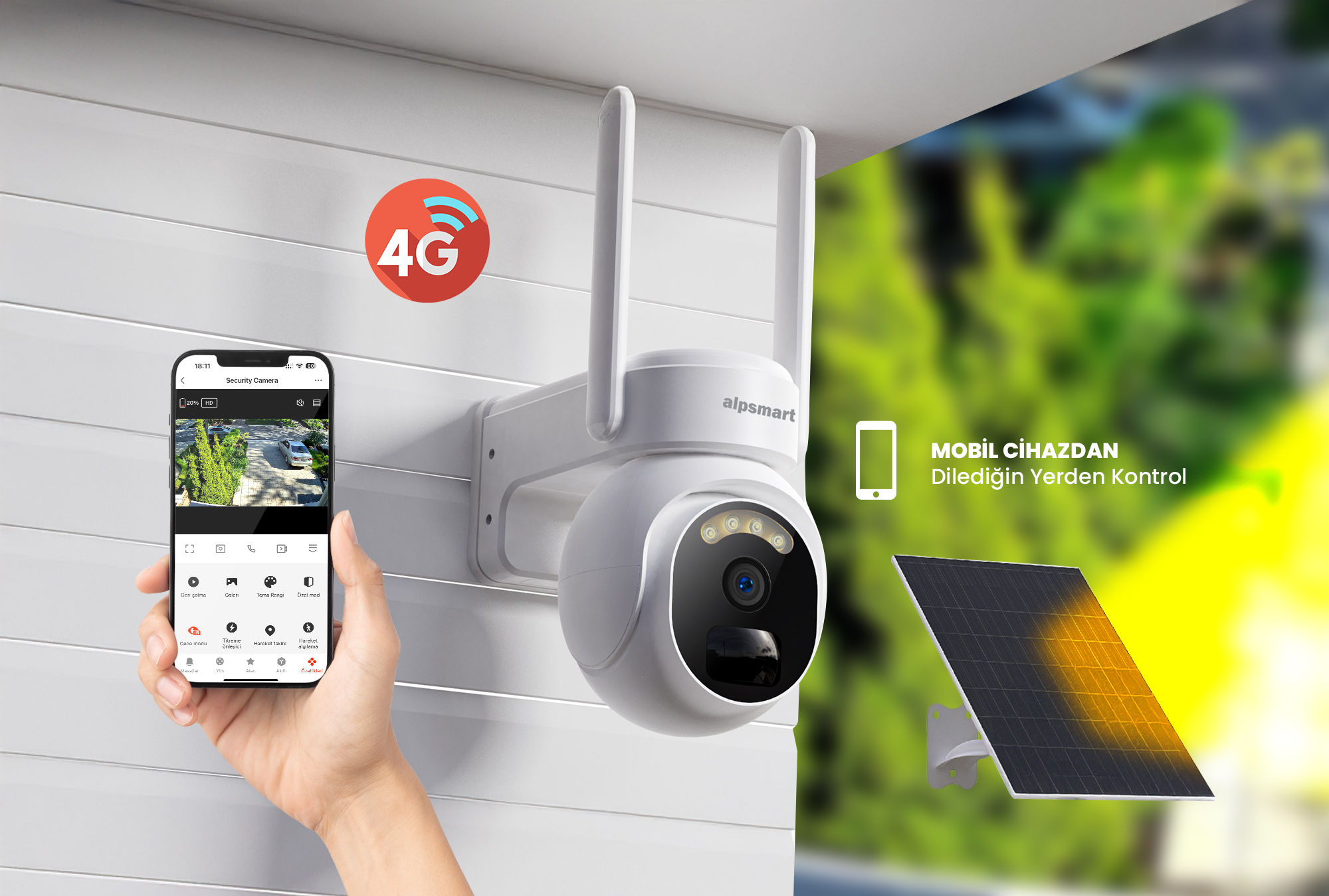Solar ve 4G Kamera